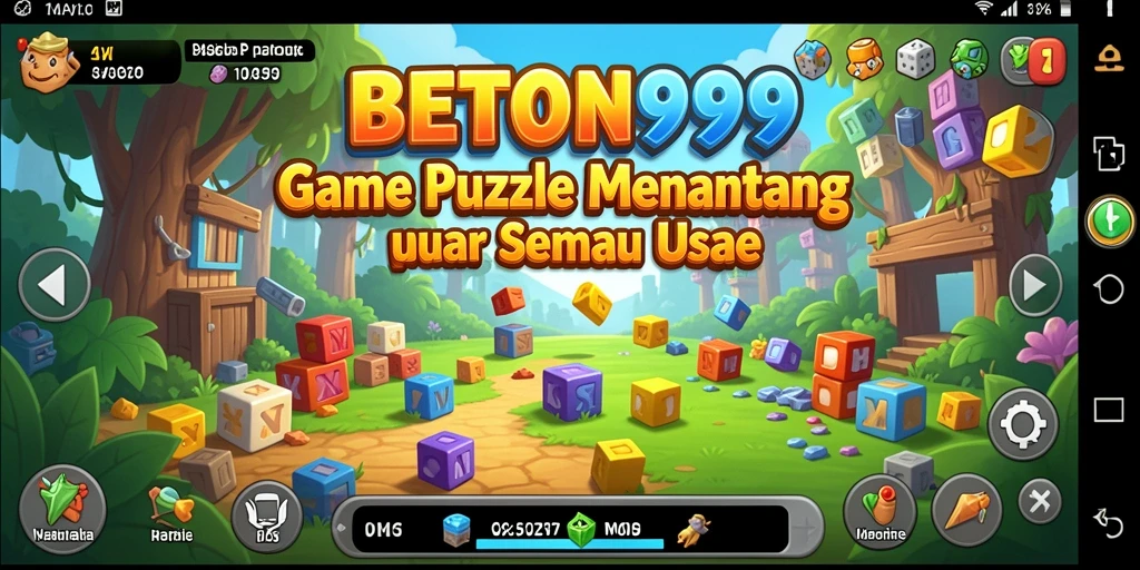 Tampilan gameplay menarik dari BETON999 dengan berbagai teka-teki.