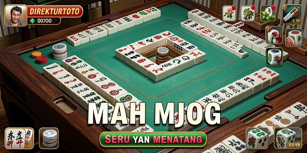 Tampilan gameplay menarik dari DIREKTURTOTO saat bermain Mahjong.