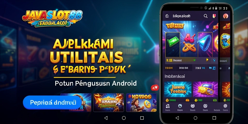 Tampilan utama aplikasi JAVASLOT88 dengan antarmuka pengguna yang intuitif.