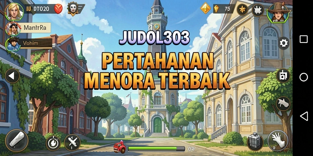 Screenshot menampilkan aksi seru permainan Tower Defense JUDOL303.