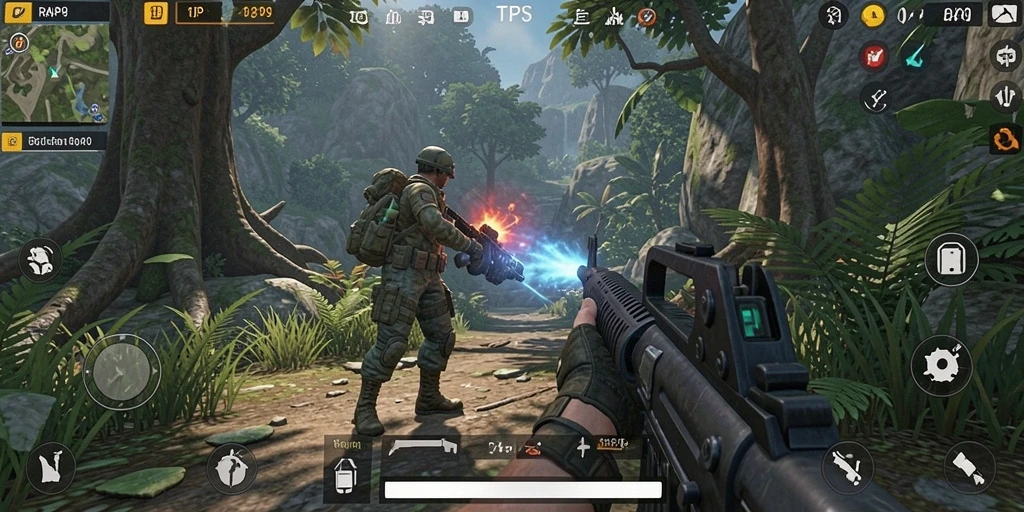 Tampilan gameplay seru dalam RAP89 yang menegangkan.