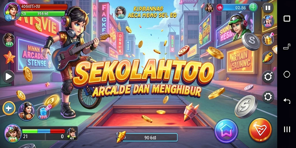 Screenshot gameplay SEKOLAHTOTO yang menarik dan penuh aksi.