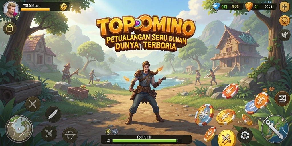 Tampilan gameplay Open World di TOPDOMINO yang sangat menakjubkan.