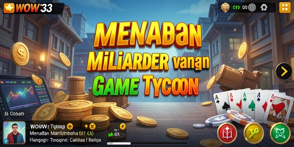 Tampilan gameplay WOW33 yang seru dan menantang di dunia Tycoon.